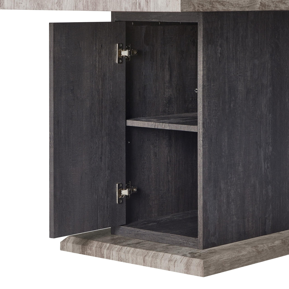 D8030 Dining Table with Storage Drawers by Global Furniture USA – Engineered Wood, Grey, Model AMZ-D8030DT