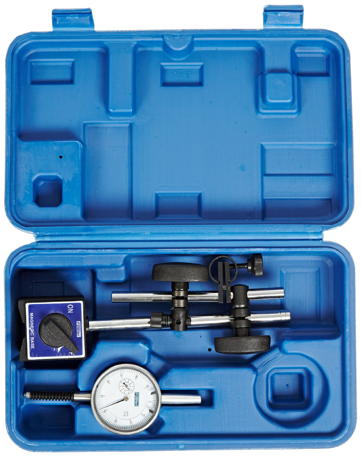 Fowler Magnetic Base with Fine Adjustment / Water Resistant Dial / White Bore