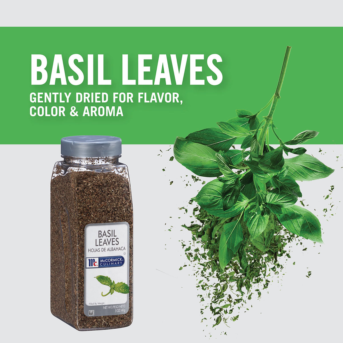 Basil Leaves by McCormick Culinary – 5 Ounce (Pack of 6), Pack of 6, Model 900223192