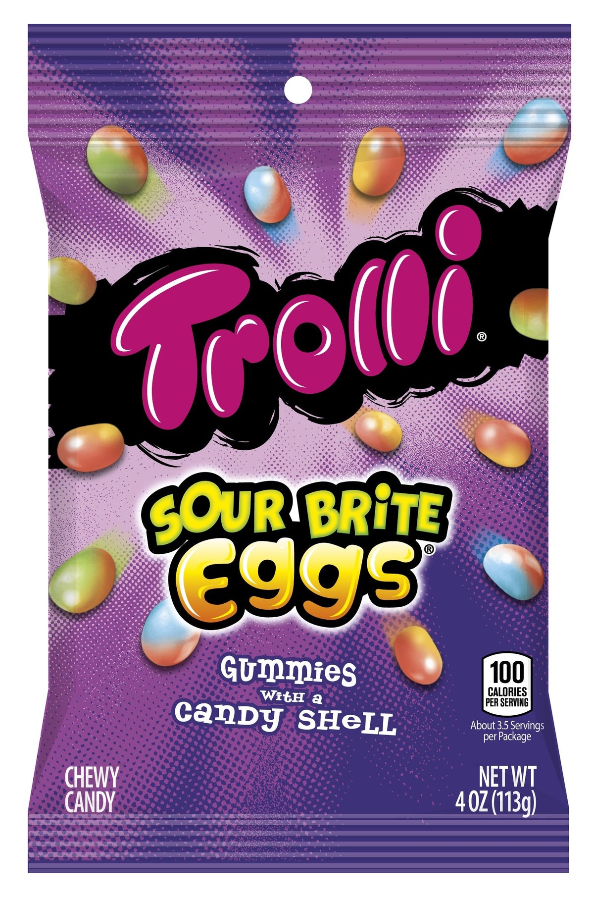 Sour Brite Eggs Gummy Candy by Trolli – 4 Ounce (Pack of 12), Multicolor, Pack of 12, Model 112080