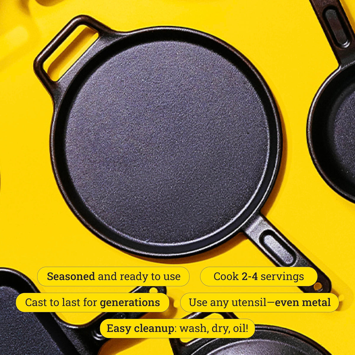 Lodge Black / 12" / Griddle Griddles