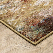 Venice / 8123X by Oriental Weavers – 6'7" x 9'2" (Rectangular), Polypropylene, Blue/ Gold, Model V8123X200280ST