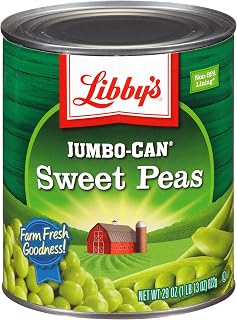 Libby's Jumbo-Can Sweet Peas, 27 Pound (Pack of 12)