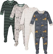 Gerber Baby Boys 4-Pack Footed Pajamas