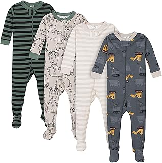 Gerber Baby Boys 4-Pack Footed Pajamas