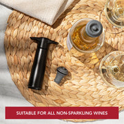 Wine Saver Extra Stoppers by Vacu Vin – 12 Stoppers, Rubber, Gray, Pack of 12, Model 0886360/2