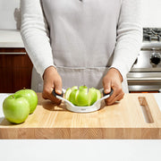 Good Grips Apple Slicer by OXO – 1 Count, Stainless steel blades, White, Model 32681
