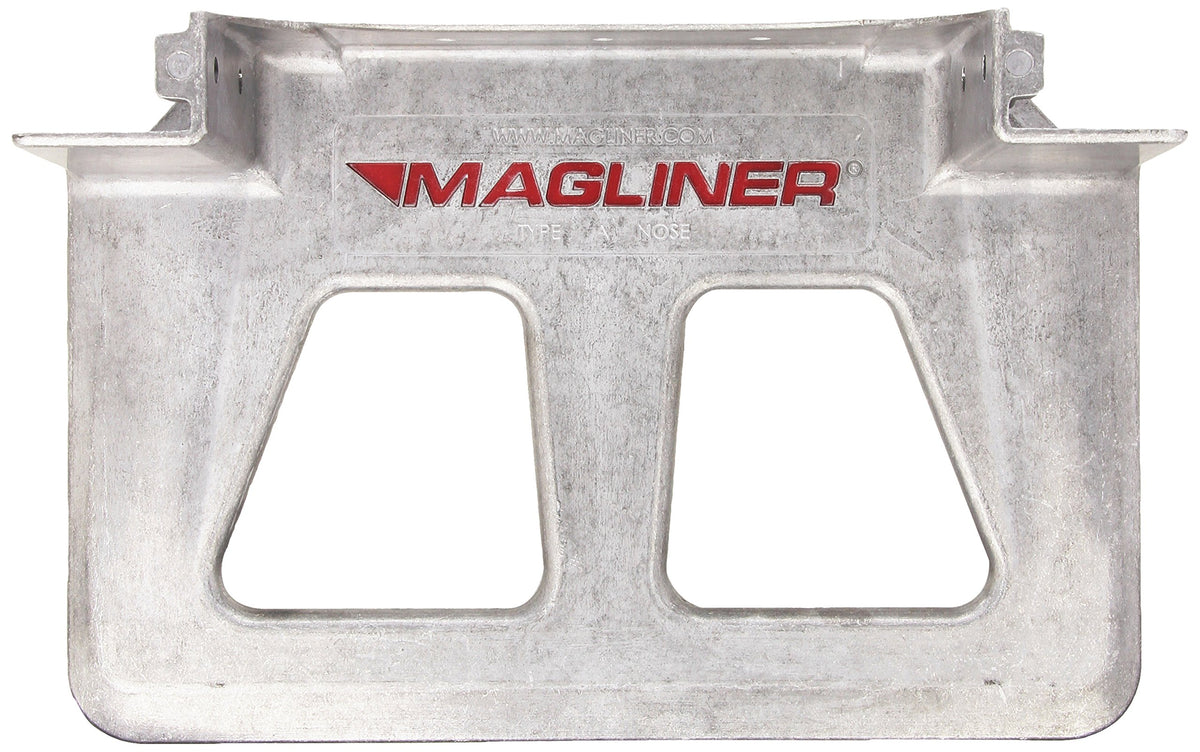 14" x 7-1/2" Die-cast Noseplate For Hand Truck by Magliner – 7-1/2x14"., Aluminum, Silver, Model 300200