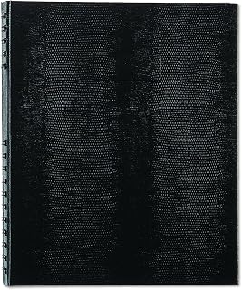 Blueline NotePro™ Executive Journal, Hard Cover, Index System, Pocket, 150 Pages, 10.75" x 8.5", Black (A10150.BLK)