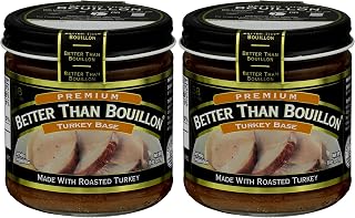 Better Than Bouillon Premium Turkey Base, Made with Roasted Turkey, 38 Servings Per Jar (8 Ounce (Pack of 2))