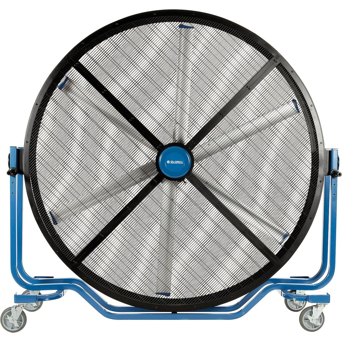 8' Large Mobile Industrial Cooling Fan by Global Industrial – Aluminum Alloy, Black/Blue, Model PMF-800G