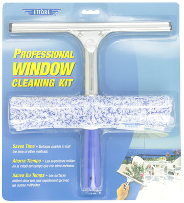 Products 2-Step Squeegee Scrubber Combo Blue 12 In by Ettore – 12 In, Microfiber, Blue, Model 04991