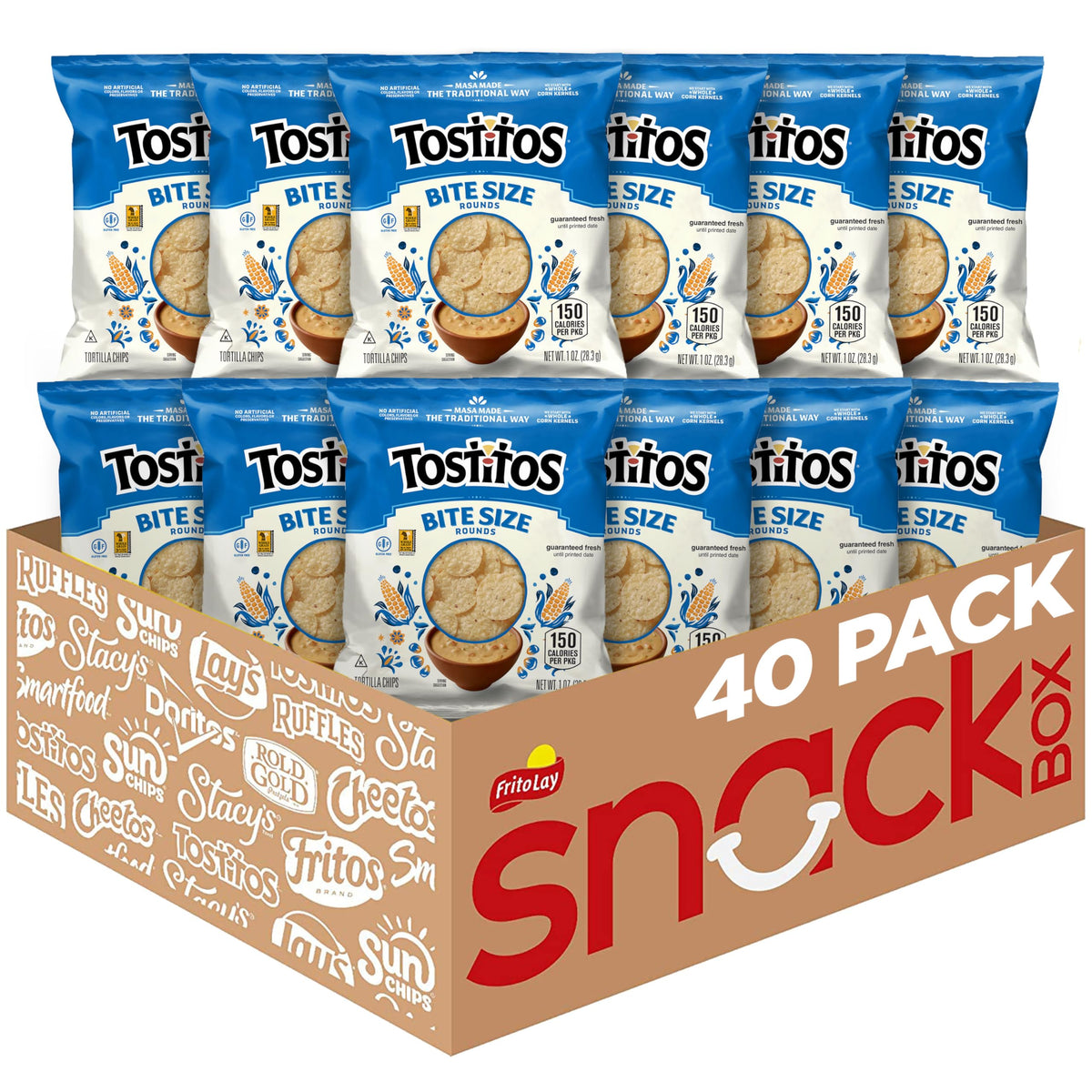 Tostitos Bite Size Rounds / 40 Ounce (Pack of 1) / 1 Tortilla