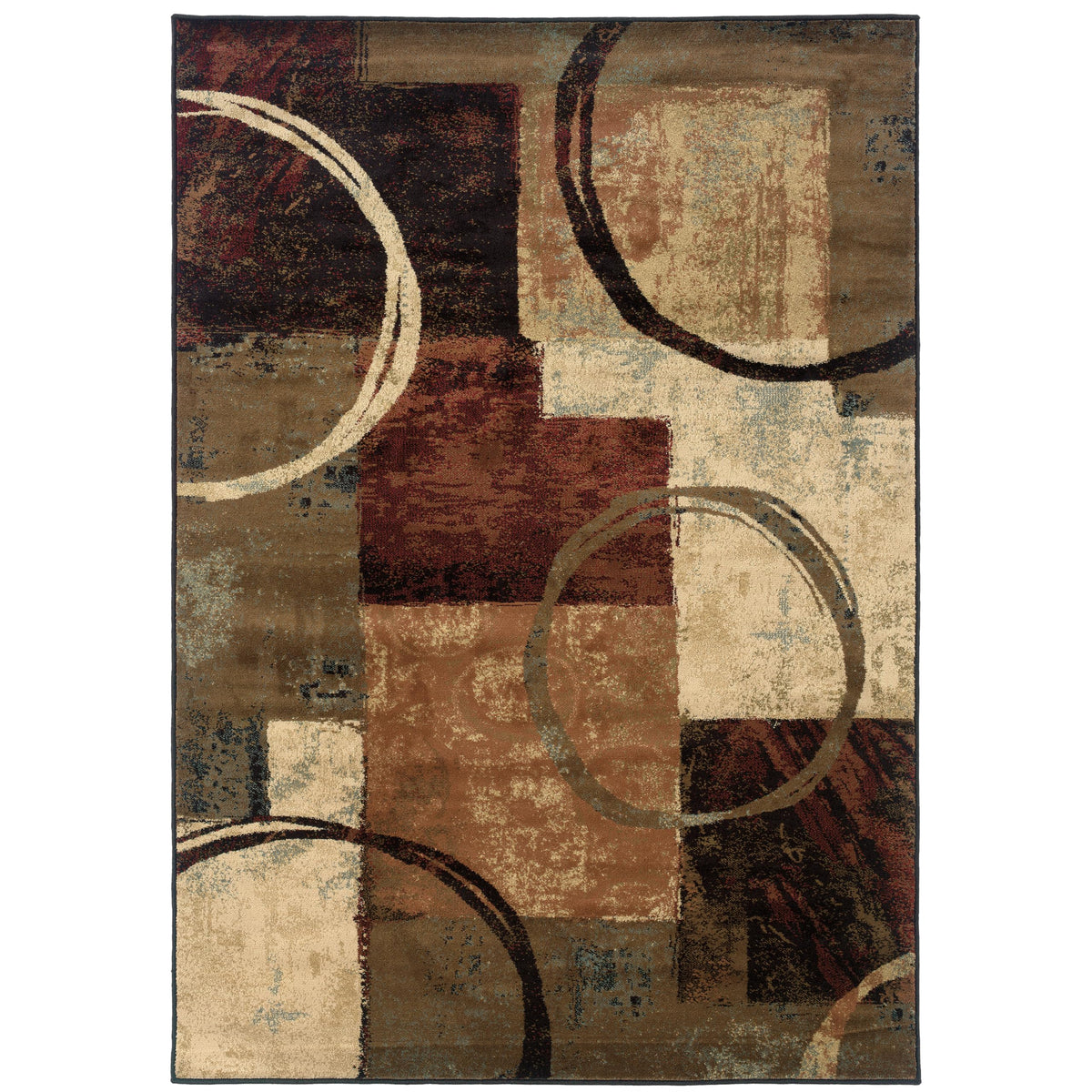 Oriental Weavers 3'3" x 1'10" (Rectangular) / Brown/ Black / Contemporary/Casual Area Rugs