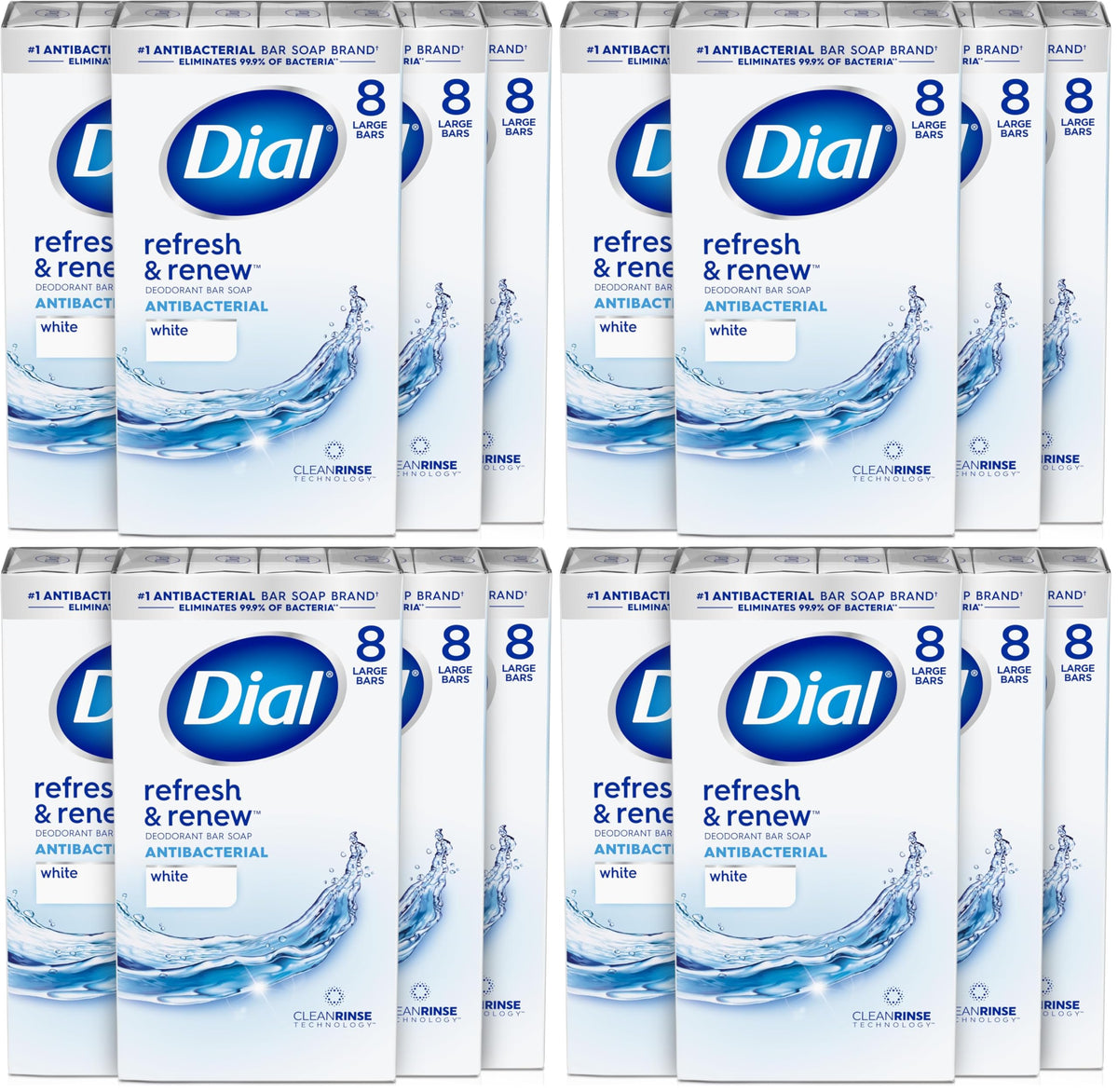 Dial Soap / White / 4 Ounce (Pack of 128) Soaps