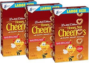 Cheerios Honey Nut, Gluten Free, Cereal With Oats, 15.4 Oz Box (Pack Of 3), Hearts, 46.2 Oz