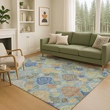 Addison Rugs Chantille ACN2460 Teal 10' x 14' Indoor/Outdoor, Machine Washable, Easy Clean, Non Shedding, Bedroom, Living Room, Dining Room, Kitchen, Patio Rug