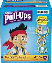 Pull-Ups Training Pants with Learning Designs for Boys, 4T-5T, 56 Count