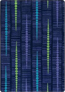 Joy Carpets Recoil 10'9" x 13'2" Area Rug in Color Violet