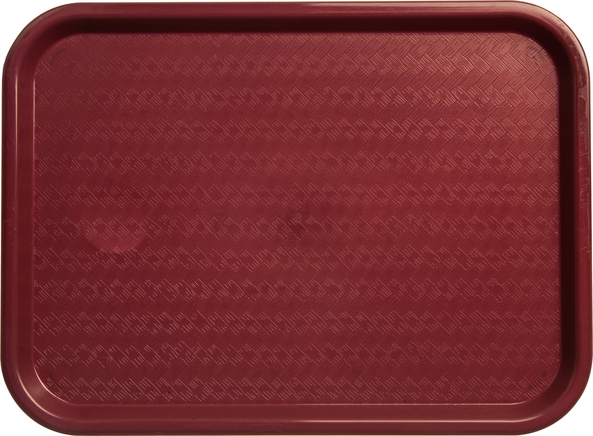 Carlisle FoodService Products Burgundy / 1 / 16.3" x 12.1" x 0.7" Serving Trays