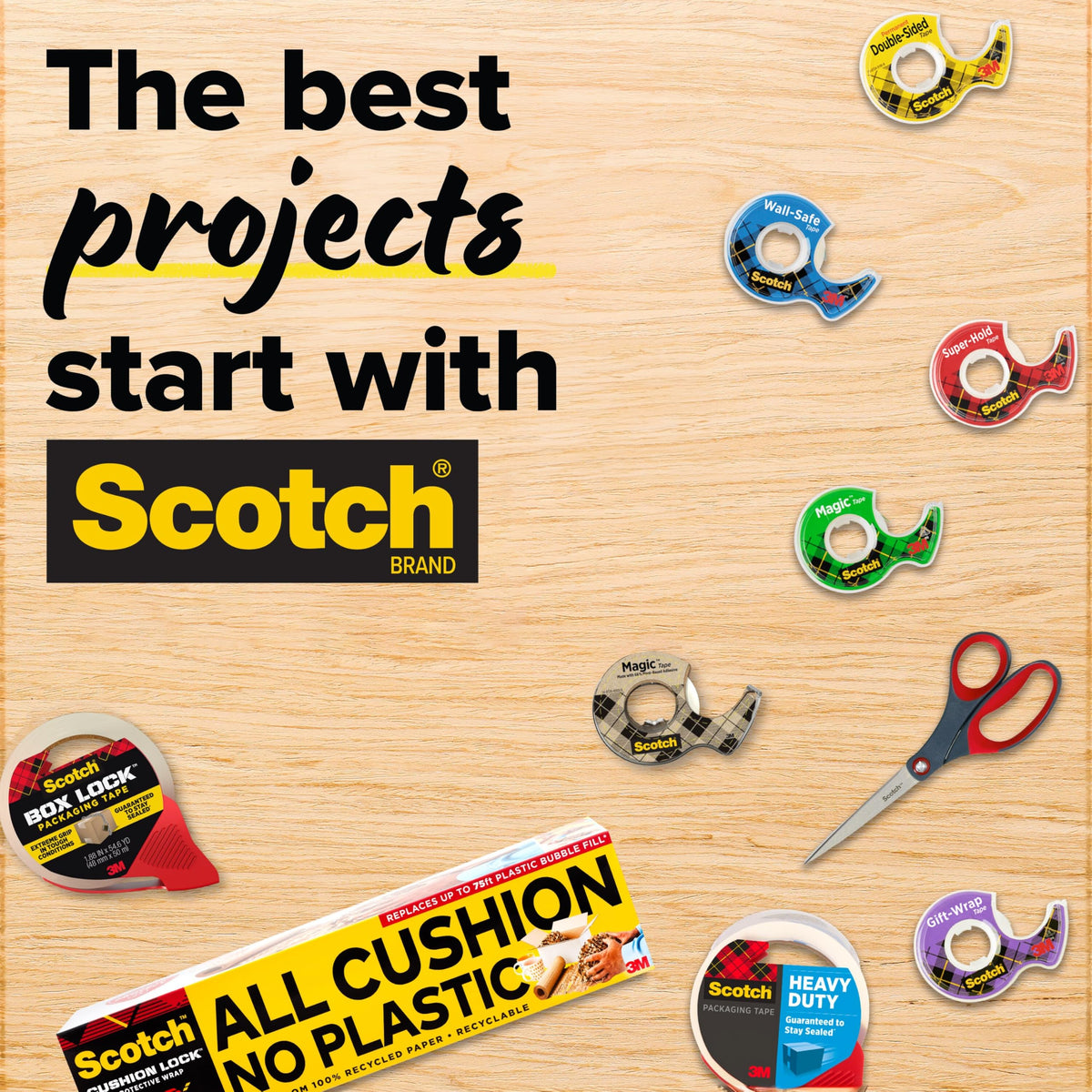 Scotch Magic Tape by 3M – One Size, Blend, Multi, Model 810-R1