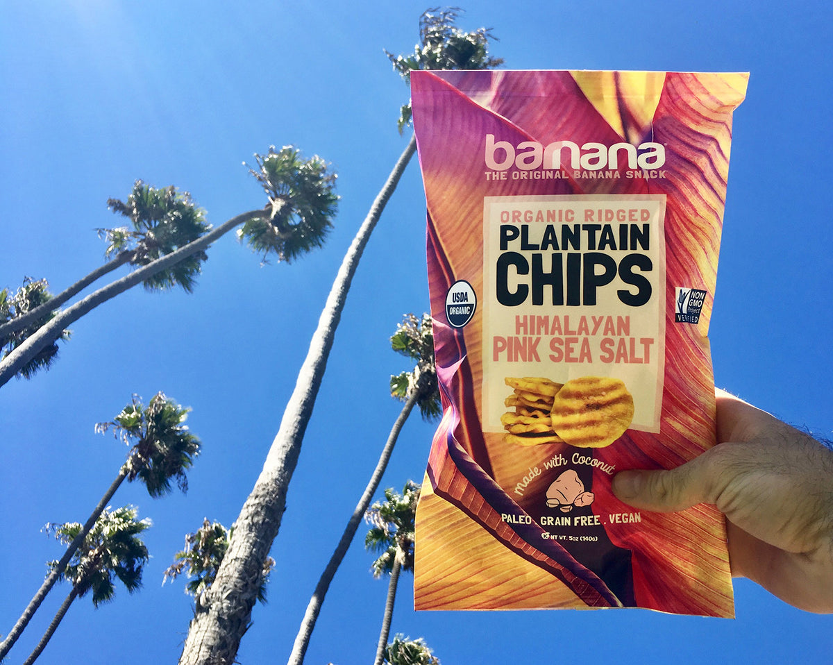 Barnana Himalayan Pink Sea Salt / 5 Count (Pack of 1) / 1 Dried Banana Chips