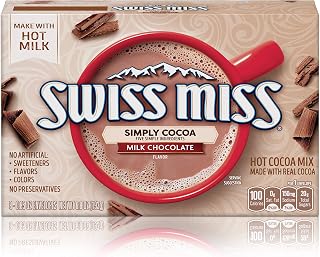 Swiss Miss Simply Cocoa Milk Chocolate Flavored Hot Cocoa Mix, 0.85 oz., 8-Count Envelopes