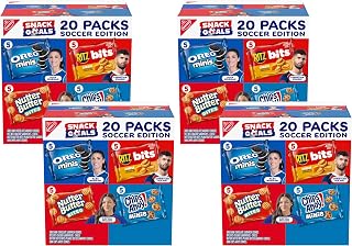 NABISCO Snacks Variety Pack, OREO Minis, Nutter Butter Bites, CHIPS AHOY! Minis Cookies, and RITZ Bits Cheese Sandwich Crackers, (Pack of 80)