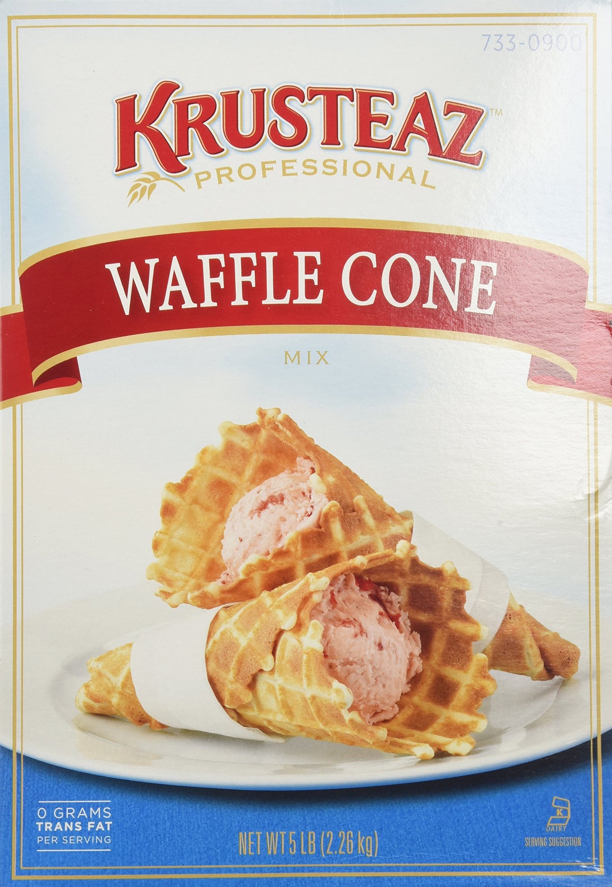 WAFFLE CONE Mix 5lb (2 Bags) Restaurant Quality by Krusteaz – 80 Ounce (Pack of 2), Pack of 2, Model 041449100500x2