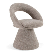 Wiles - Modern Grey Fabric Swivel Dining Chair by Limari Home – Cast Iron, Grey, Model LIM-83209