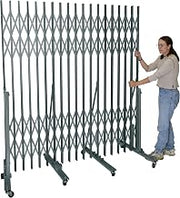 Hallowell P601-09 Superior Portable Gate for Corridor Widths 6'-0"-9'-0", 736 Sport Silver