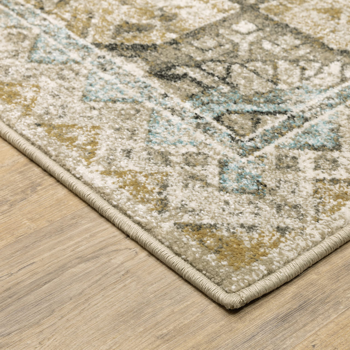 Oriental Weavers 9'10" x 12'10" (Rectangular) / Grey/ Blue / Traditional/Casual Area Rugs