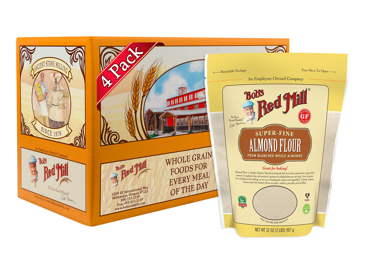 Bob's Red Mill 32 Ounce (Pack of 4) / Resealable / 1 Almond