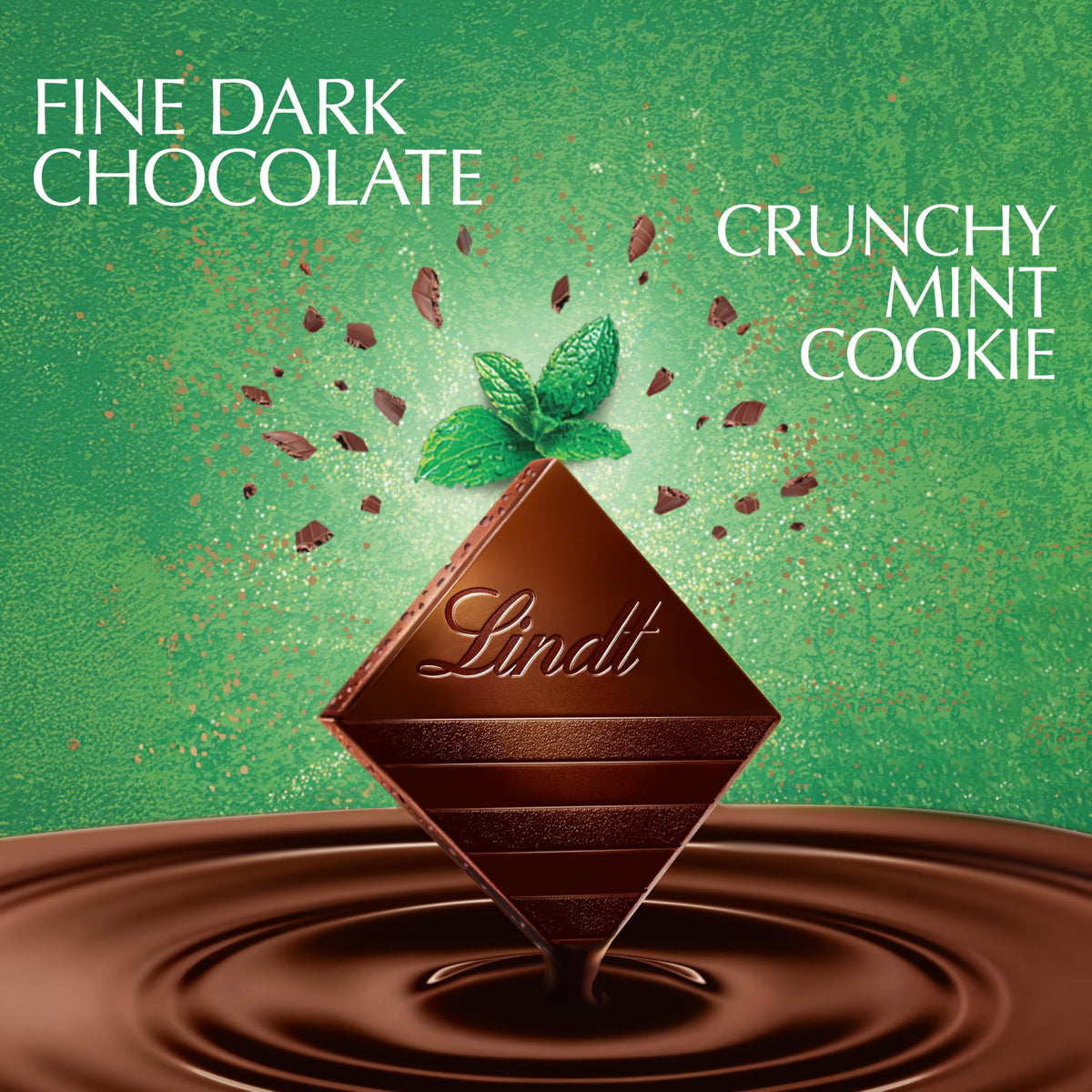 EXCELLENCE Mint Cookie Dark Chocolate Candy Bar by Lindt – Full Size