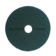 Aqua Burnish Pad by 3M – 24 inches, Bamboo, Aqua, Pack of 5, Model 048011174384