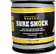 Zareba Heavy-Duty Sure Shock Polytape - 500 Foot x 1 inch - HDT500W1-Z - Heavy-Duty Polyatpe for Electric Fence