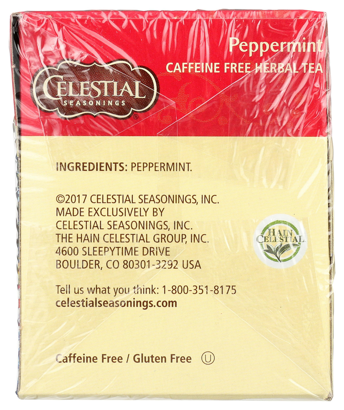Celestial Seasonings 20 Count (Pack of 1) / Box Color / 1 Herbal