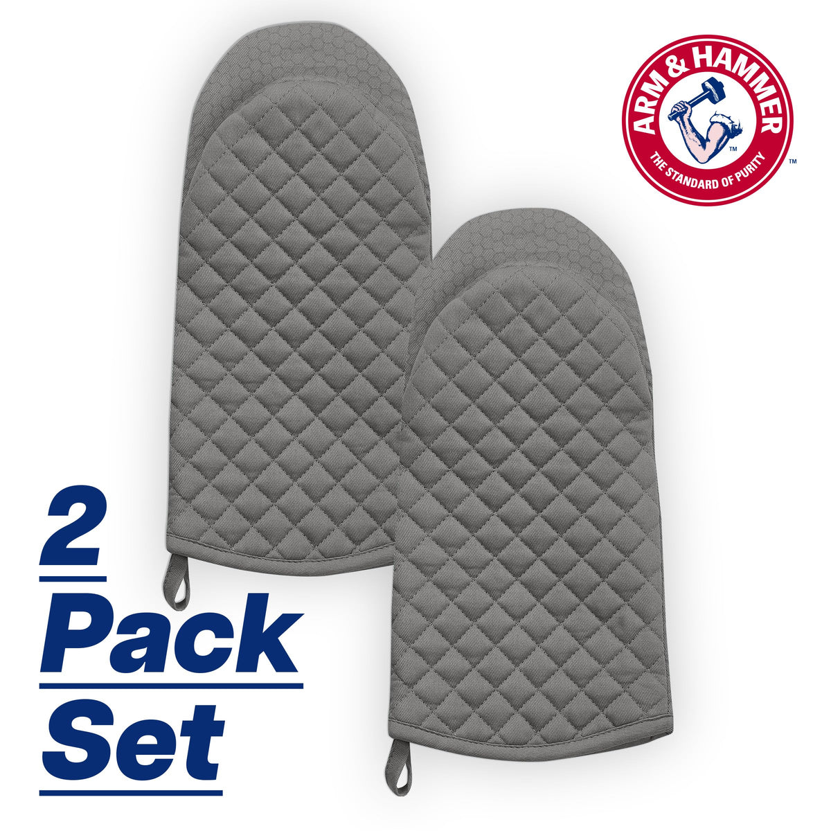 Arm & Hammer Gray / 6.5"x12" / 1 Oven Mitts