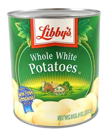 Libbys Whole White Potatoes - no. 10 can by Seneca Foods Corporation – 6.37 Pound (Pack of 6), Pack of 6