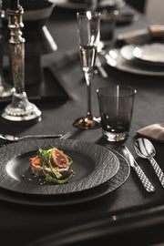 Manufacture Rock Dinner Plate Porcelain by Villeroy & Boch – 27cm, Porcelain, Black, Model 10-4239-2620-6
