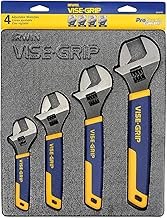 IRWIN 4 Pc. Adjustable Wrench Tray Set-6", 8", 10" & 12"