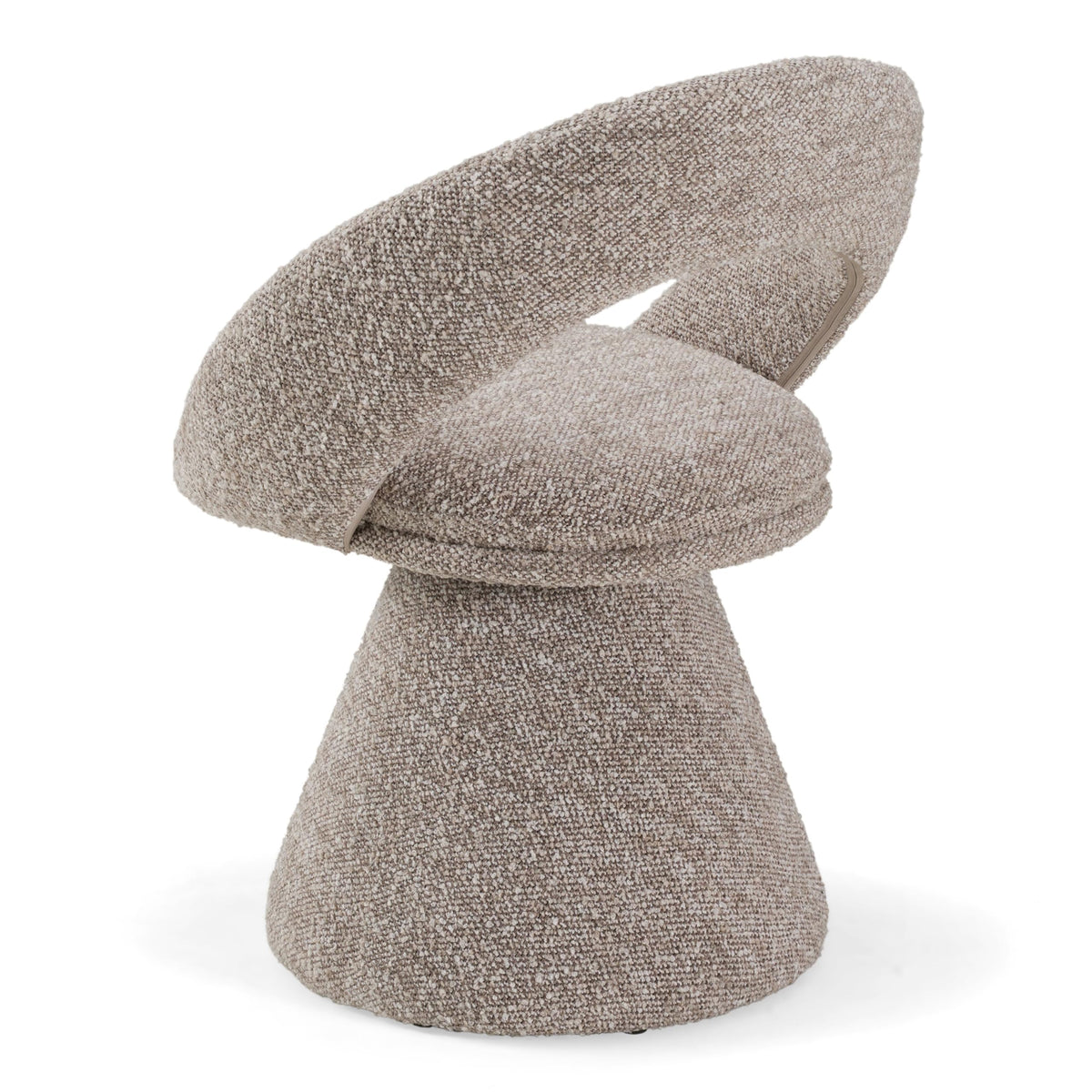 Wiles - Modern Grey Fabric Swivel Dining Chair by Limari Home – Cast Iron, Grey, Model LIM-83209