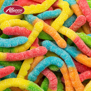 Candy, Sour Large Neon Gummi Worms, 4.5-pound Bag by Albanese – 4.5 Pound (Pack of 1), Assorted