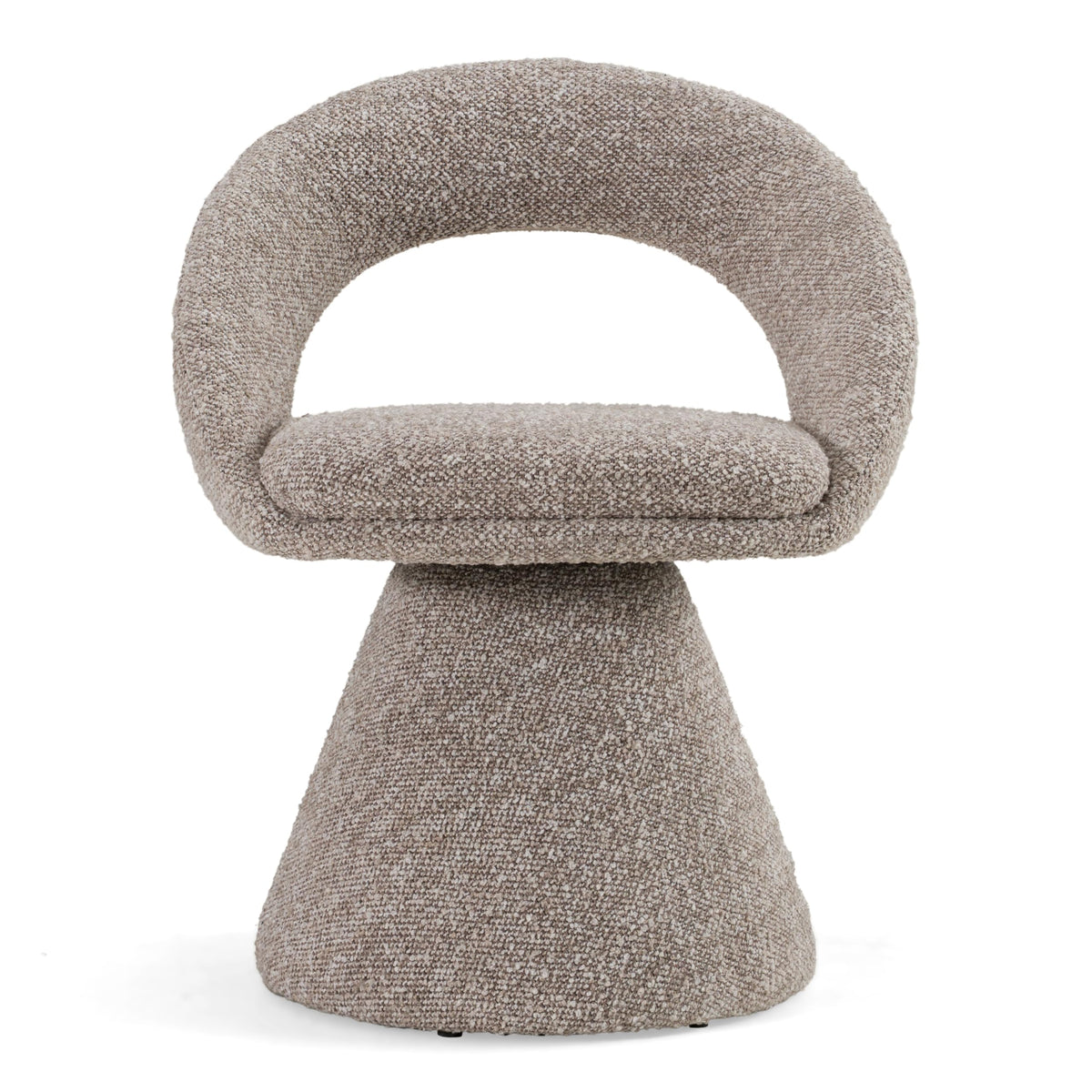 Wiles - Modern Grey Fabric Swivel Dining Chair by Limari Home – Cast Iron, Grey, Model LIM-83209