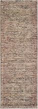 Oriental Weavers Lucent Hand-Made Wool Blend Area Rug - 45907-2'6" x 8' - in Taupe/Pink - Modern Style, Hand-Made Wool and Viscose Rugs, Entryway, Hallway Runner Rug