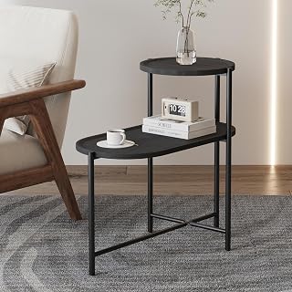 Modern Coffee Tables for Living Room, Mesa de Centro, Coffee Table | Durable MDF and metal frame with two-tier storage shelf. Perfect for living room organization, easy assembly, and adjust