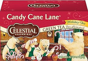 Celestial Seasonings Green Tea, Candy Cane Lane Decaf, 20 Count