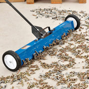 36" W Magnetic Floor Sweeper by Global Industrial – 7"L x 40.75"W x 38"H, Rubber, Blue/Black, Model 112136