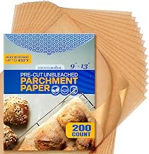 200 Ct Unbleached Parchment Paper Sheets by Stock Your Home – 9"x13", Paper, Pack of 200