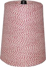 T.W Evans Cordage 07-041 4 Poly Variegated 2-Pound Cone, 9600-Feet, Red and White